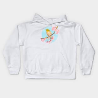 Cape White-eye with Sakura Kids Hoodie